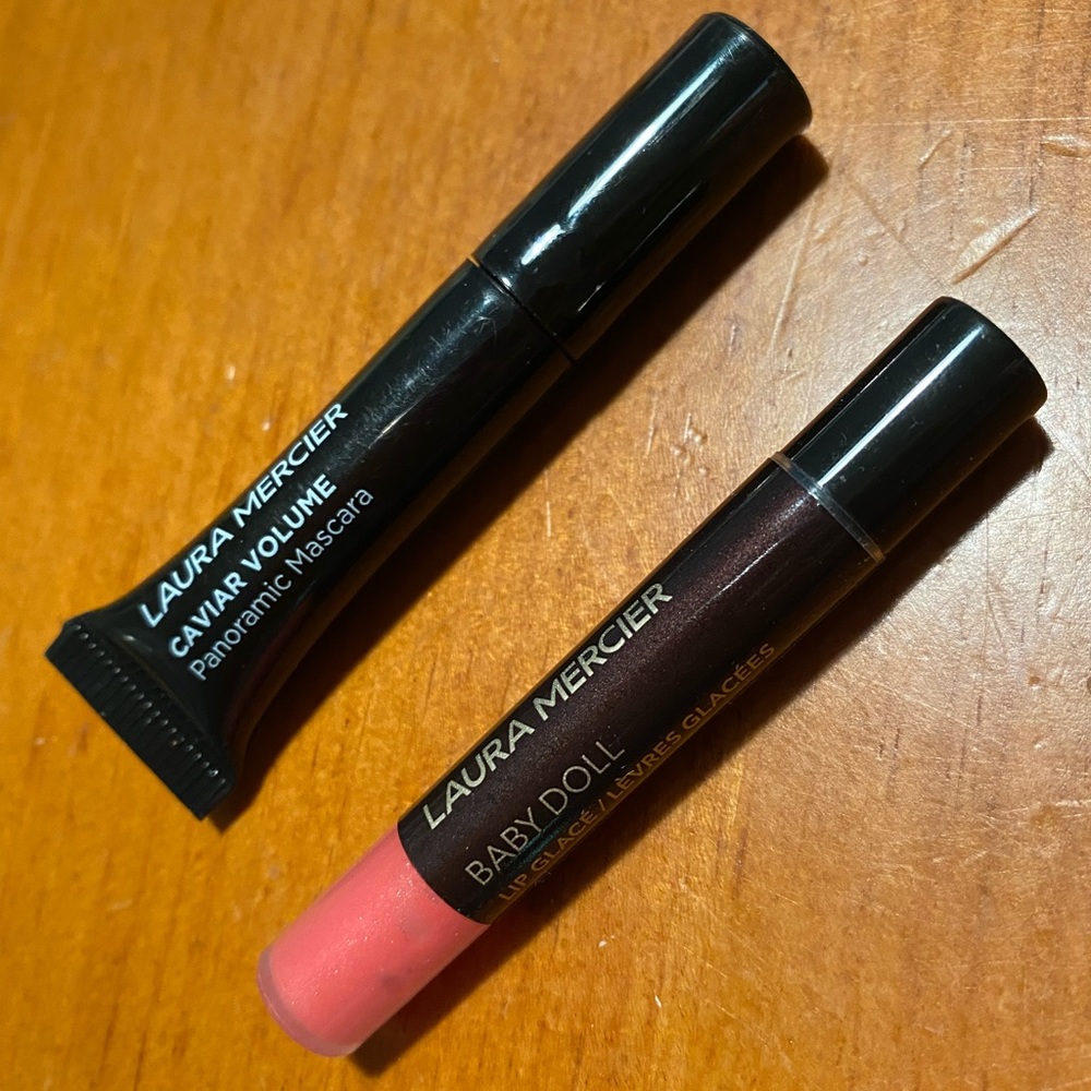 Laura Mercier Lip Glacé And Caviar Volume Mascara